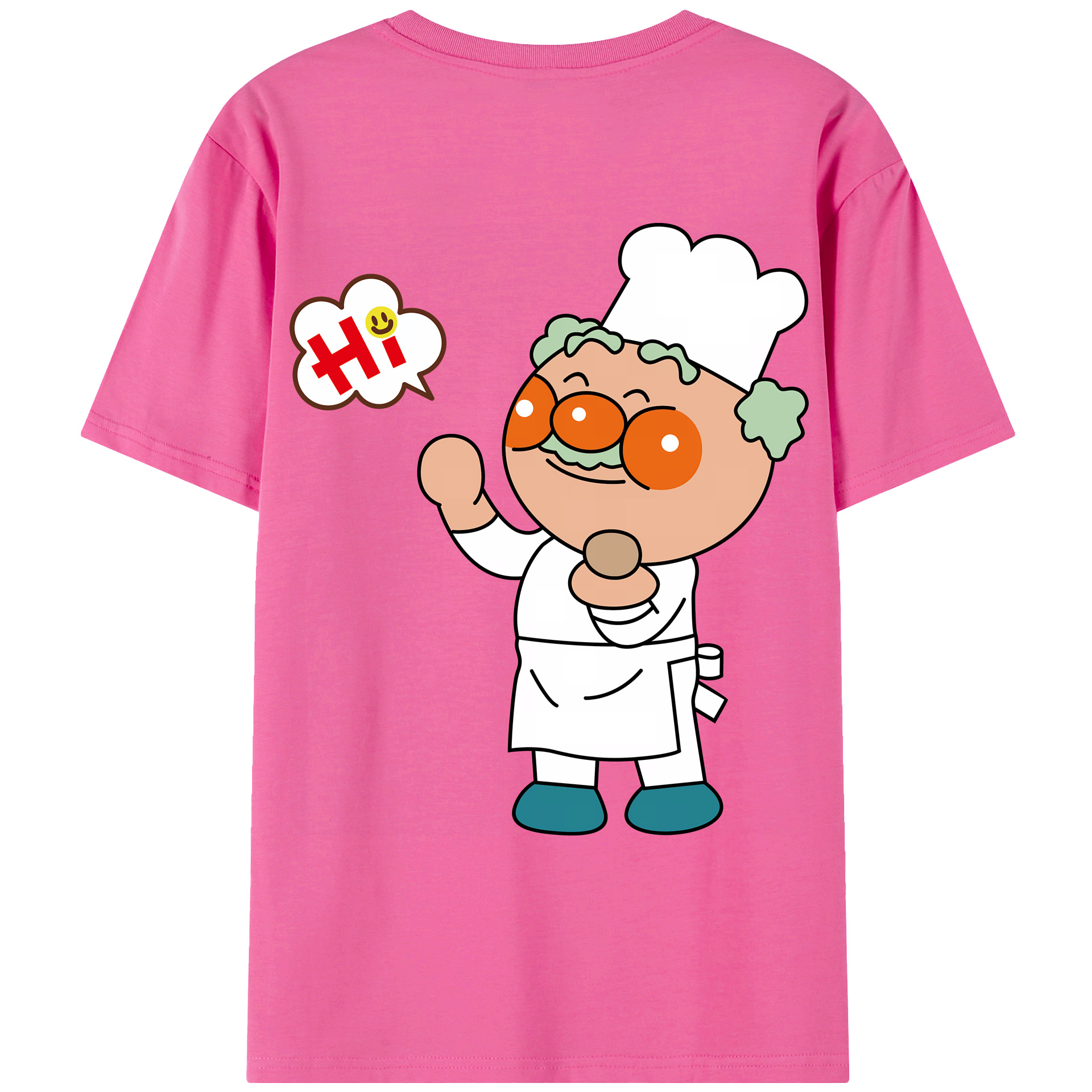 （画像用） アンパンマン Anpanman レディース半袖Tシャツ(バックプリント)
